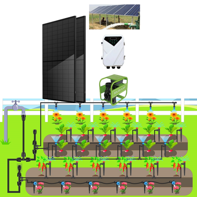 48V DC Submersible Deep Well / Dugout Solar Water Pump