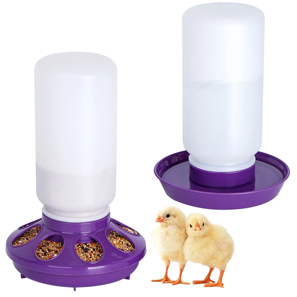 1L Chicken Feeder Bucket Water Fountain Automatic Chick Drinker…