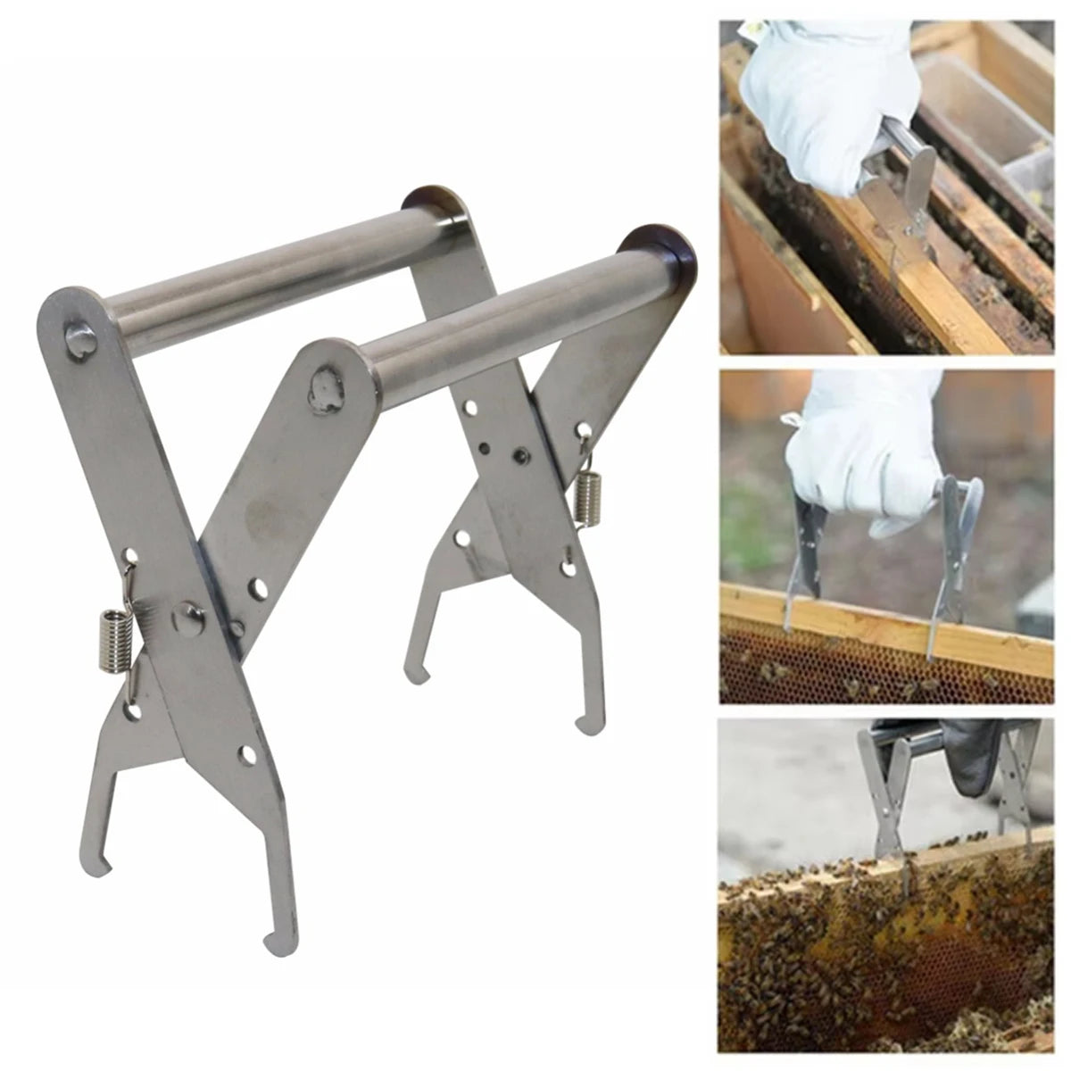 Iron Beehive Frame Holder Nest Box Clamp Durable Beekeeping Tool…