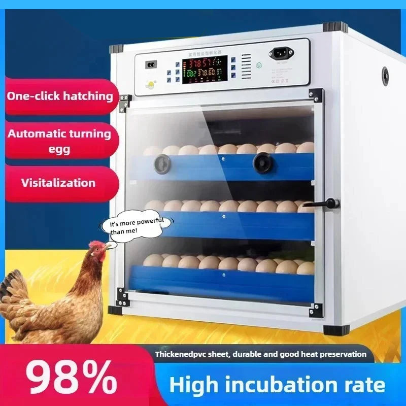 204 Eggs Incubator Automatic Turn Temperature Control Eggs Hatching…