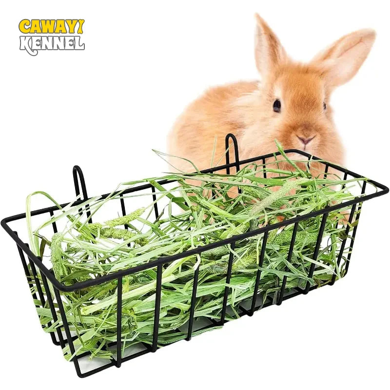 Rabbit Grass Frame Hay Feeder Rabbit Pet Food Container Rabbit Food…