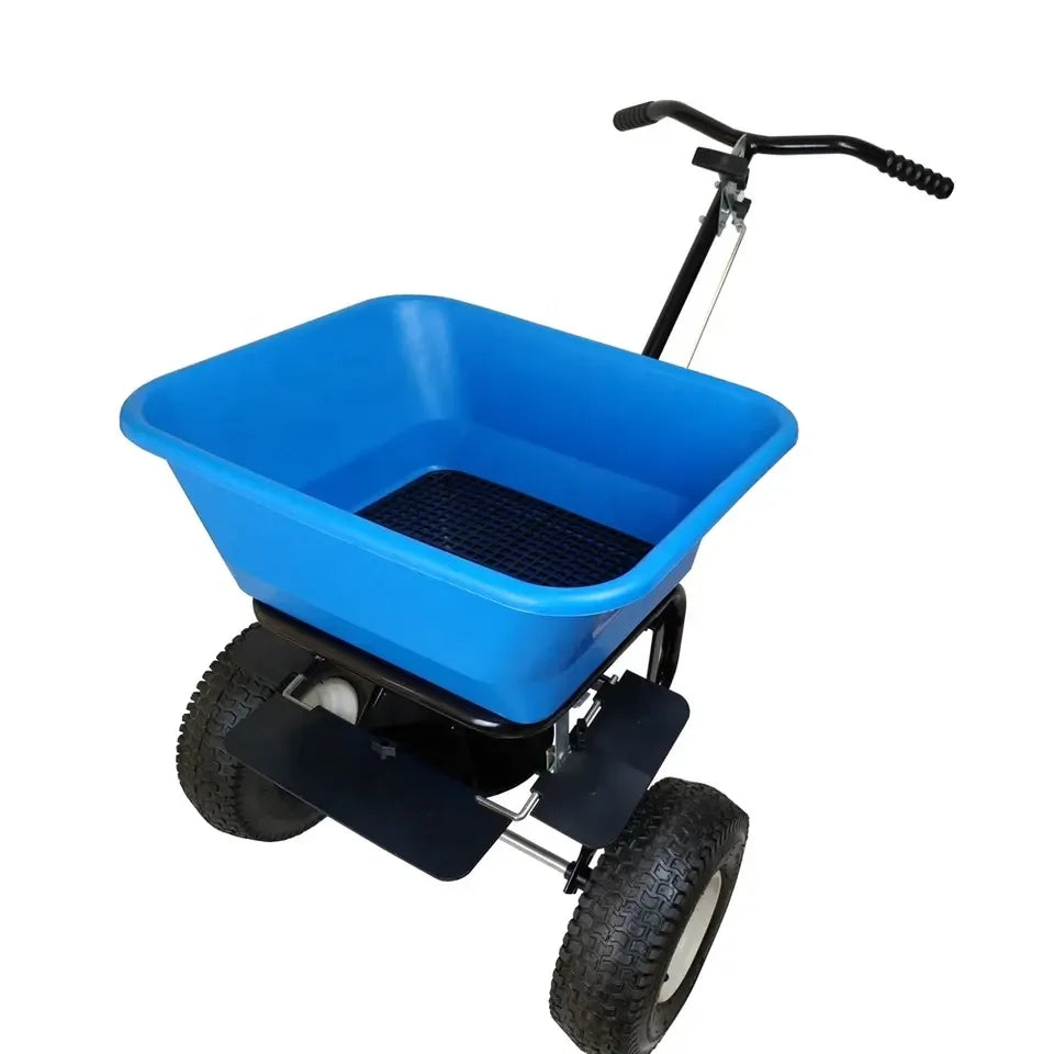 90LB Walk Behind Spreader Metal Gear Fertilizer