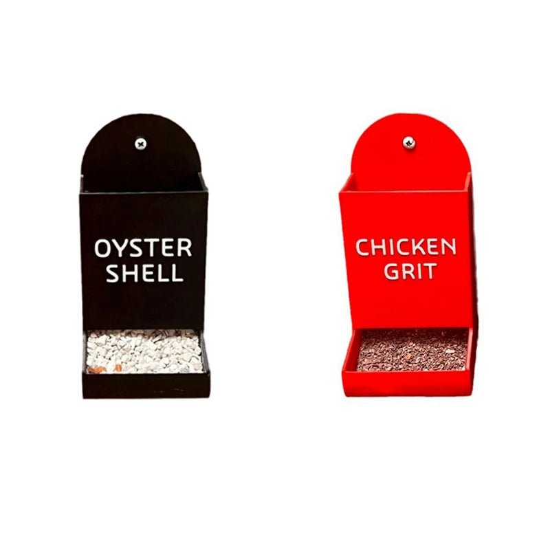 ABGE-Chicken Oyster Shell Feeder And Grit Feeder Plastic Chicken…