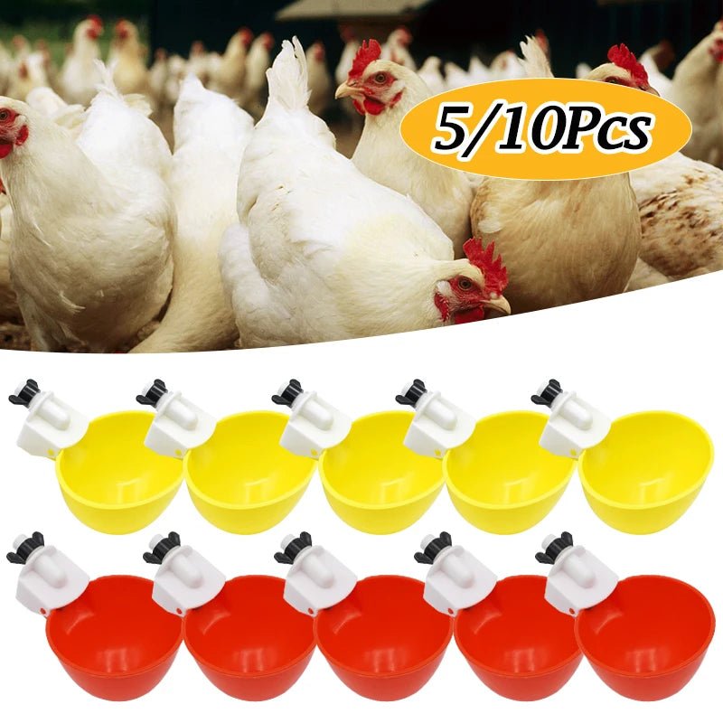 Chicken Water Feeding Bowls Quail Automatic Chicken Drinker Cups For…
