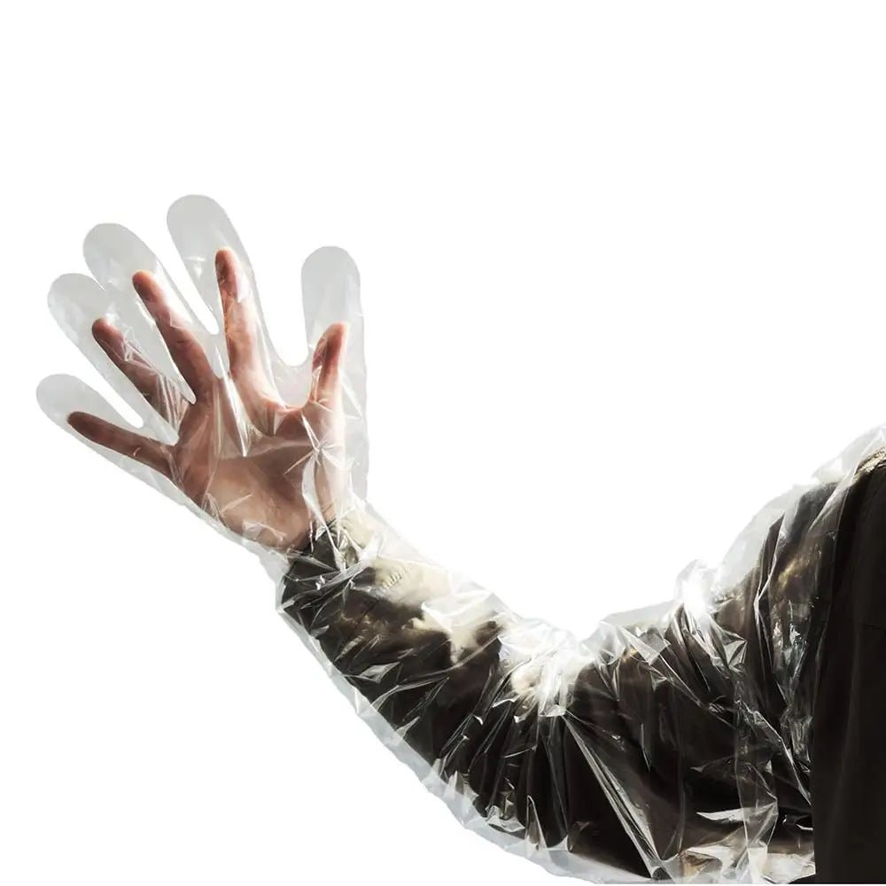 Disposable Soft Plastic Vet Gloves for Farm Use