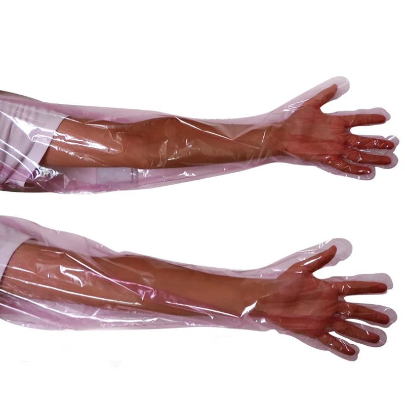 Disposable Soft Plastic Vet Gloves for Farm Use