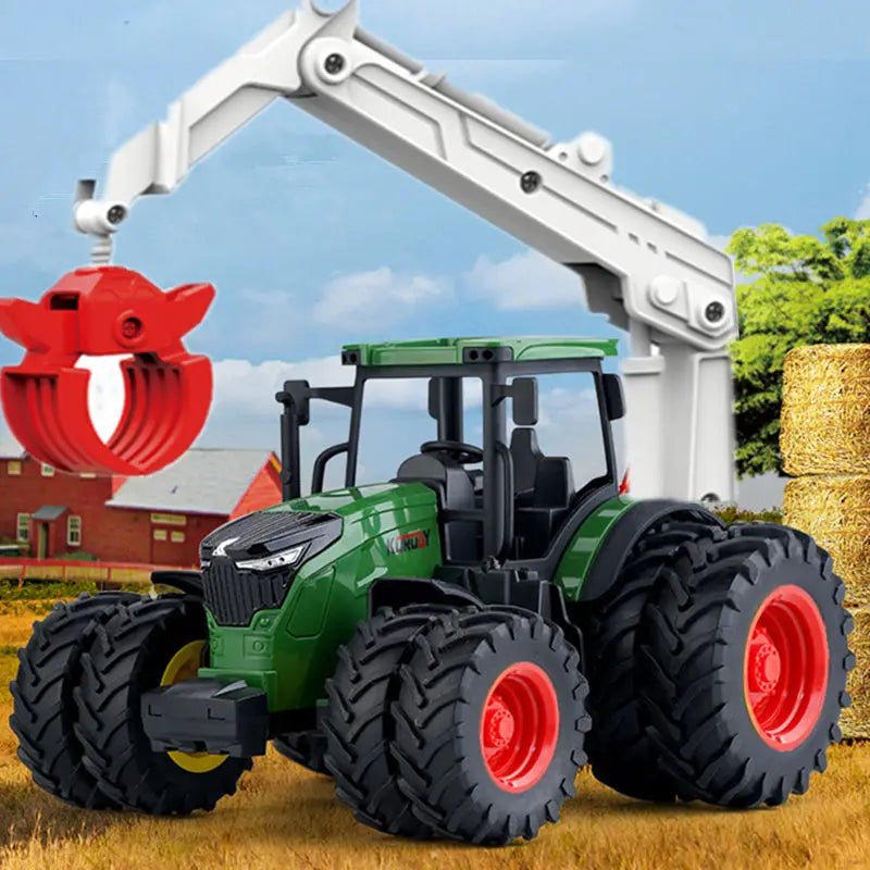 Farm Tractor Inertia Toy Car Model Transport Trailer Engineering…