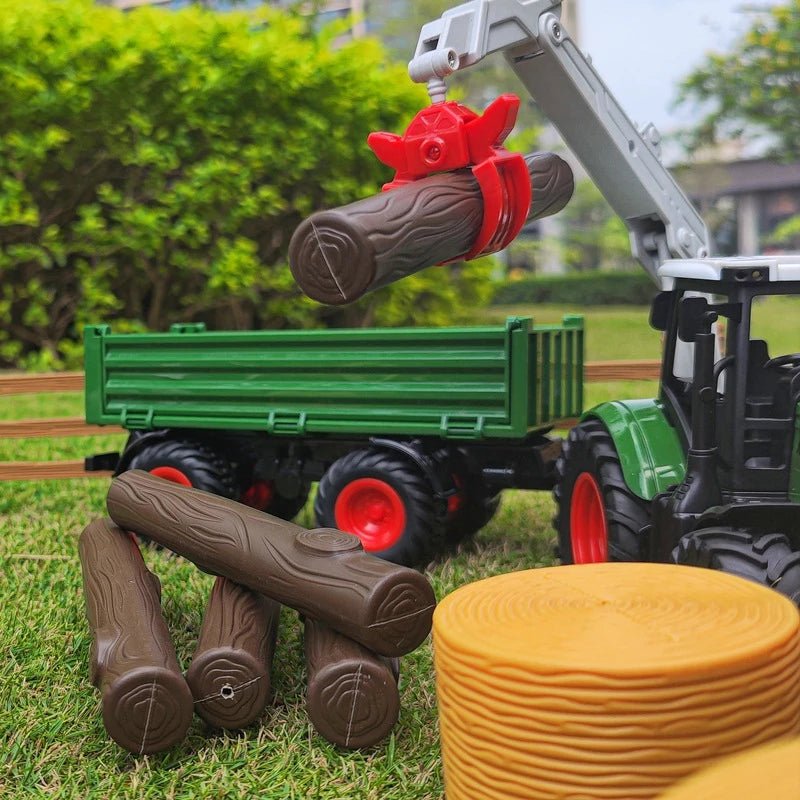 Farm TractorModel Car with Trailer Forklift Set Agriculture