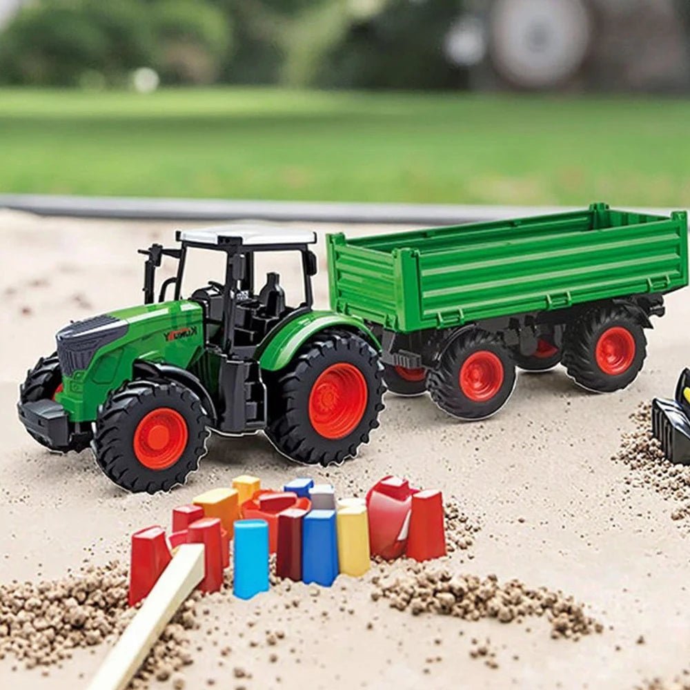 Farm TractorModel Car with Trailer Forklift Set Agriculture