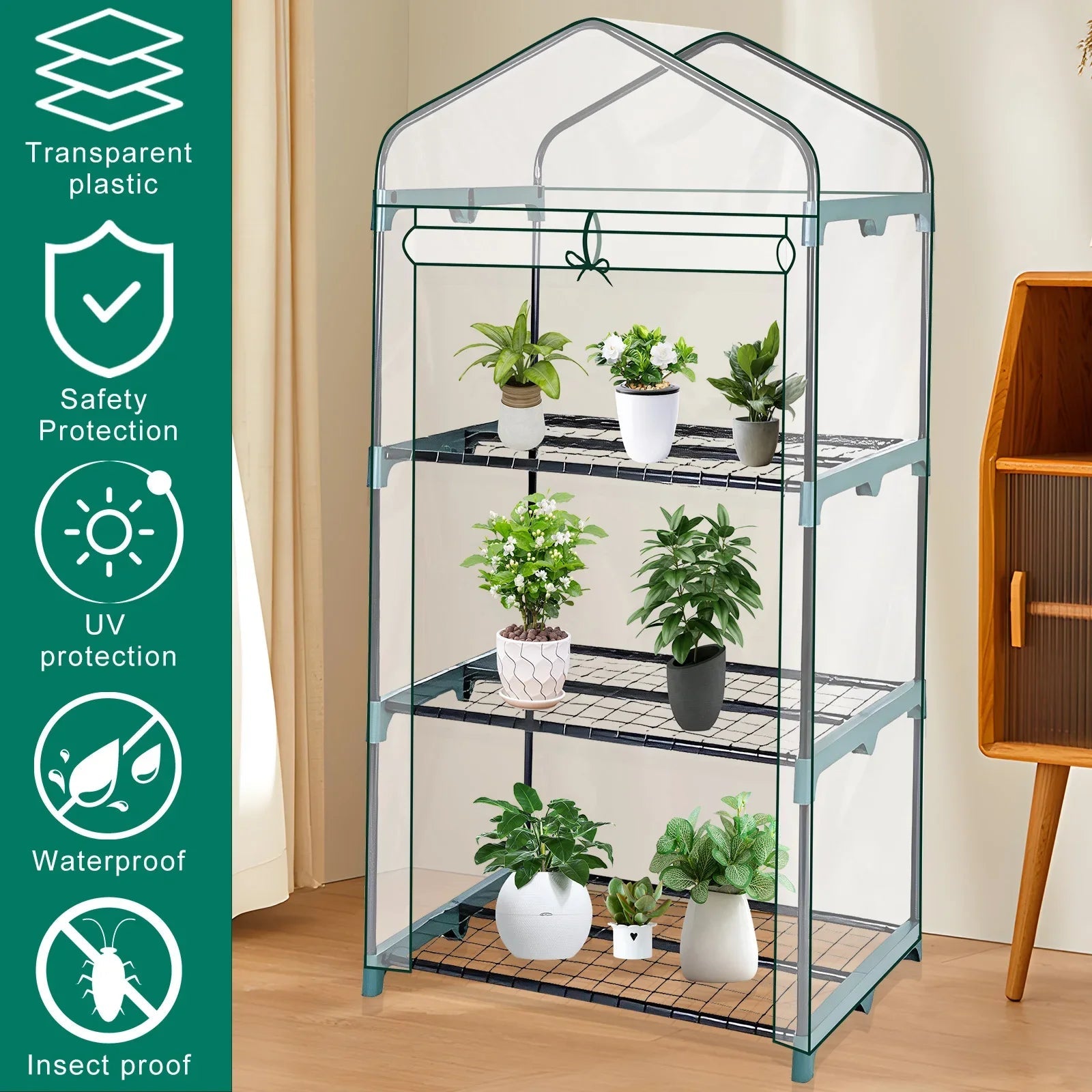 Garden Greenhouse 4 Tier Walk-in for Seed Starting