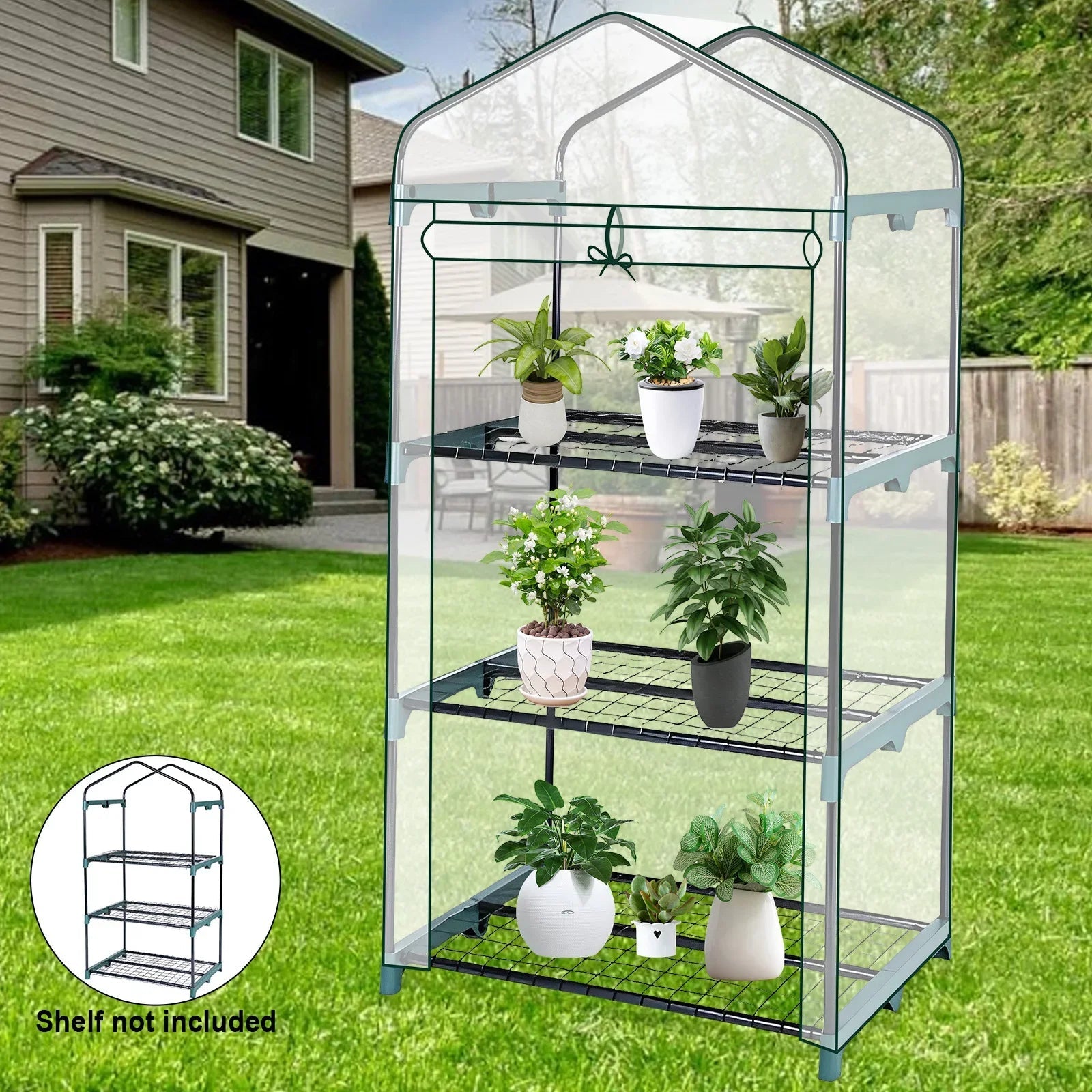 Garden Greenhouse 4 Tier Walk-in for Seed Starting
