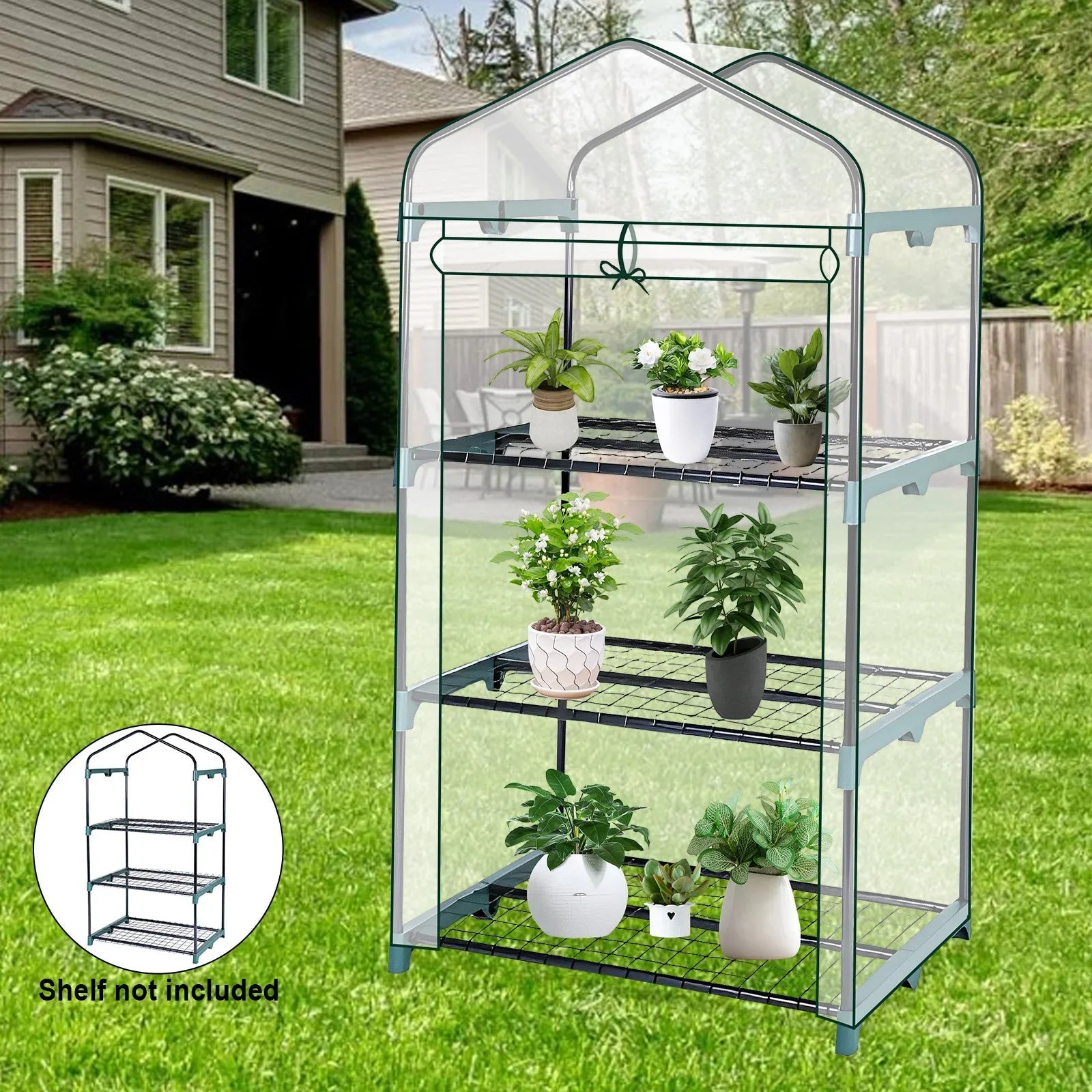 Garden Greenhouse 4 Tier Walk-in for Seed Starting