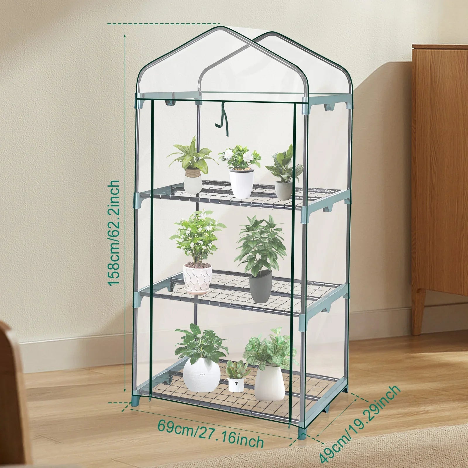 Garden Greenhouse 4 Tier Walk-in for Seed Starting