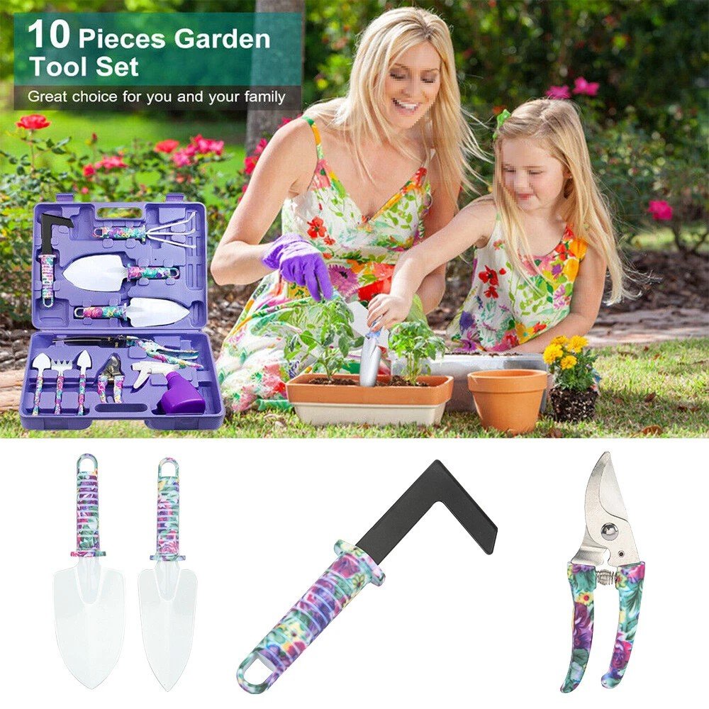 Garden Tool Set Shovel Harrow Potted Flower Gardening Tools Gift Kit