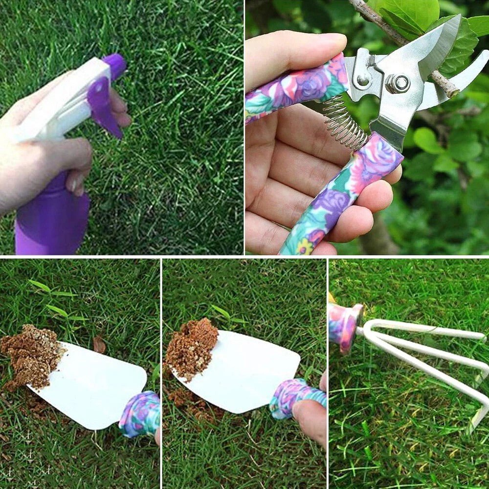 Garden Tool Set Shovel Harrow Potted Flower Gardening Tools Gift Kit