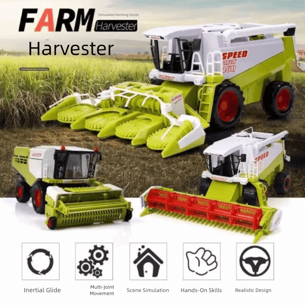 High Simulation Farm Tractor Movable Joint Inertial Driving Harvester…