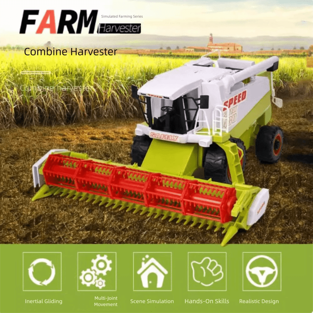High Simulation Farm Tractor Movable Joint Inertial Driving Harvester…