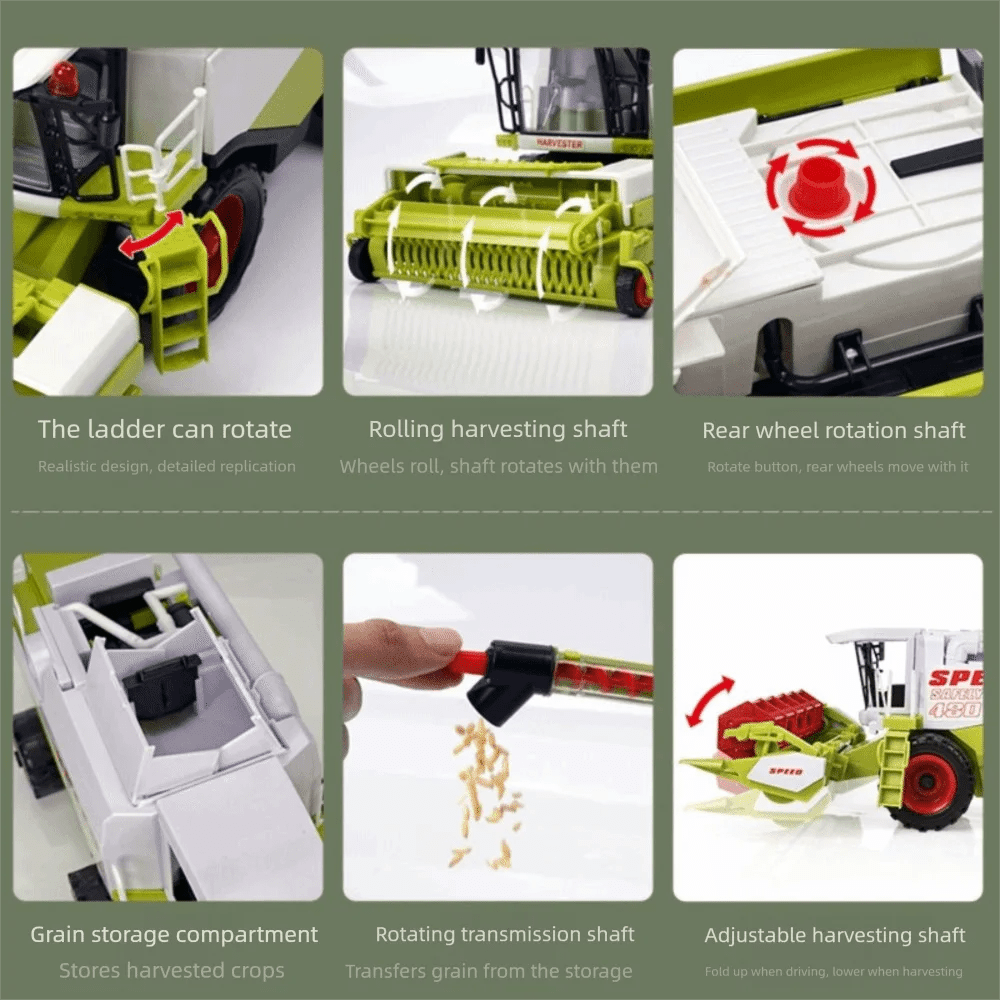 High Simulation Farm Tractor Movable Joint Inertial Driving Harvester…