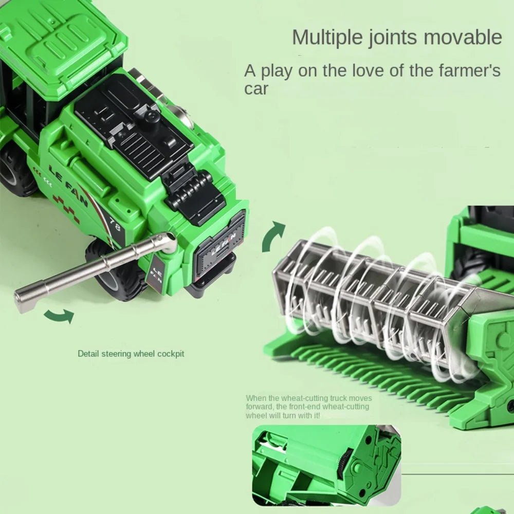 High Simulation Farm Tractor Toy Inertial Driving Movable Joint…