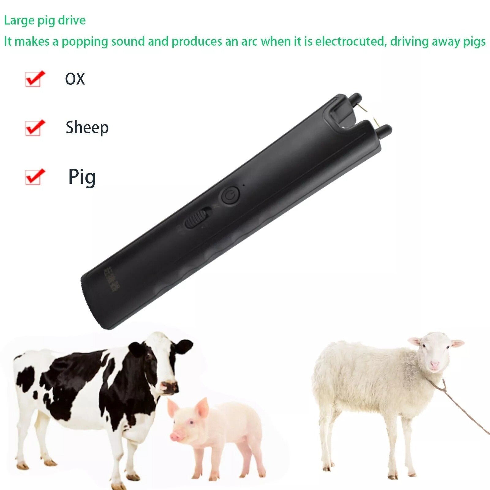 Livestock Driving Tool For Pigs, Cattle, Sheep And Cows Rechargeable,…
