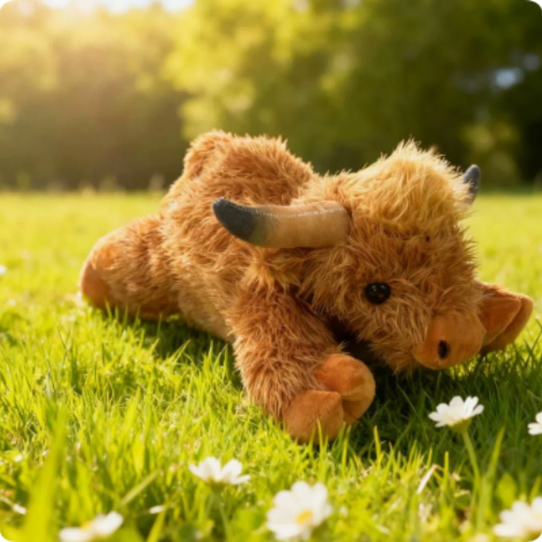 Long-Haired Highland Cow Lifelike Scottish Highland Cattle Plush Toy…