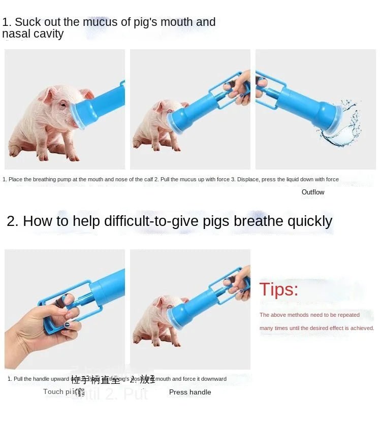 Piglet Breathing Pump Pig Handling Respirator for Newborns